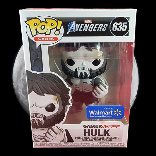 Hulk walmart exclusive funko # 635 (nib)
brand new gamerverse black and white hulk. pop has hulk with a beard painted like a skeleton. pop is near perfect and will be shipped in a compatible pop protector.