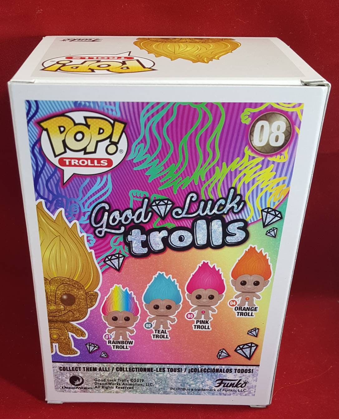 Good luck trolls diamond funko