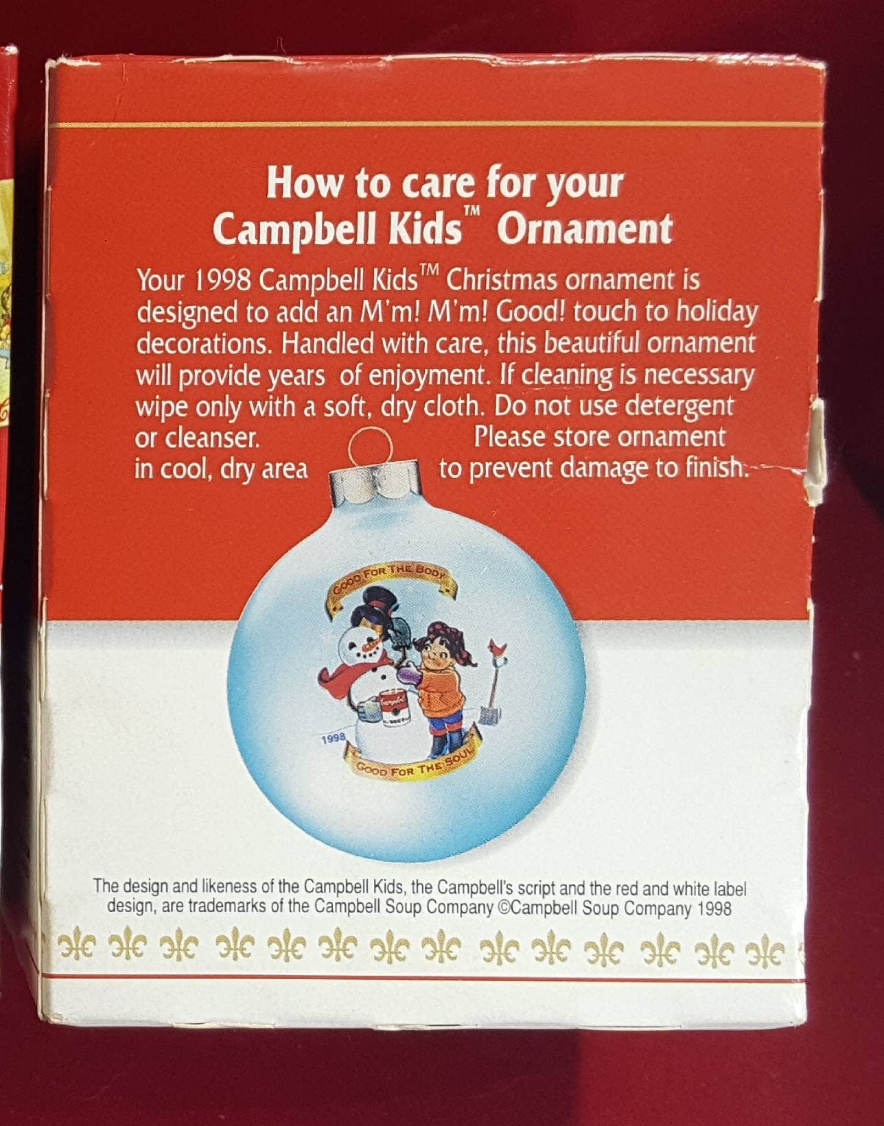 Campbell's 1998 collectors edition Ornament