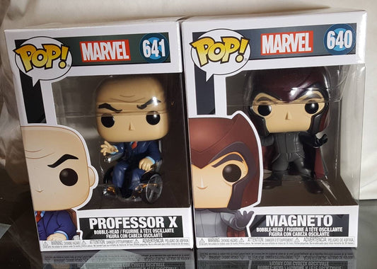 Professor X # 641 and Magneto # 640 Marvel Funko Set