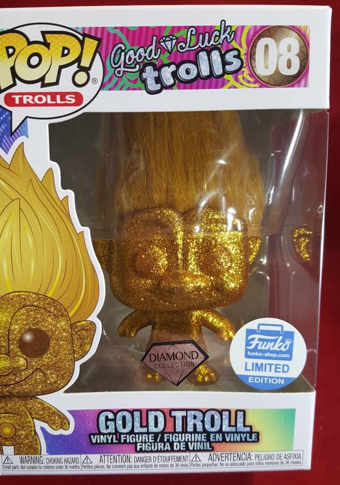 Good luck trolls diamond funko