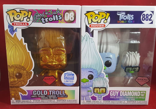 Diamond trolls funko set