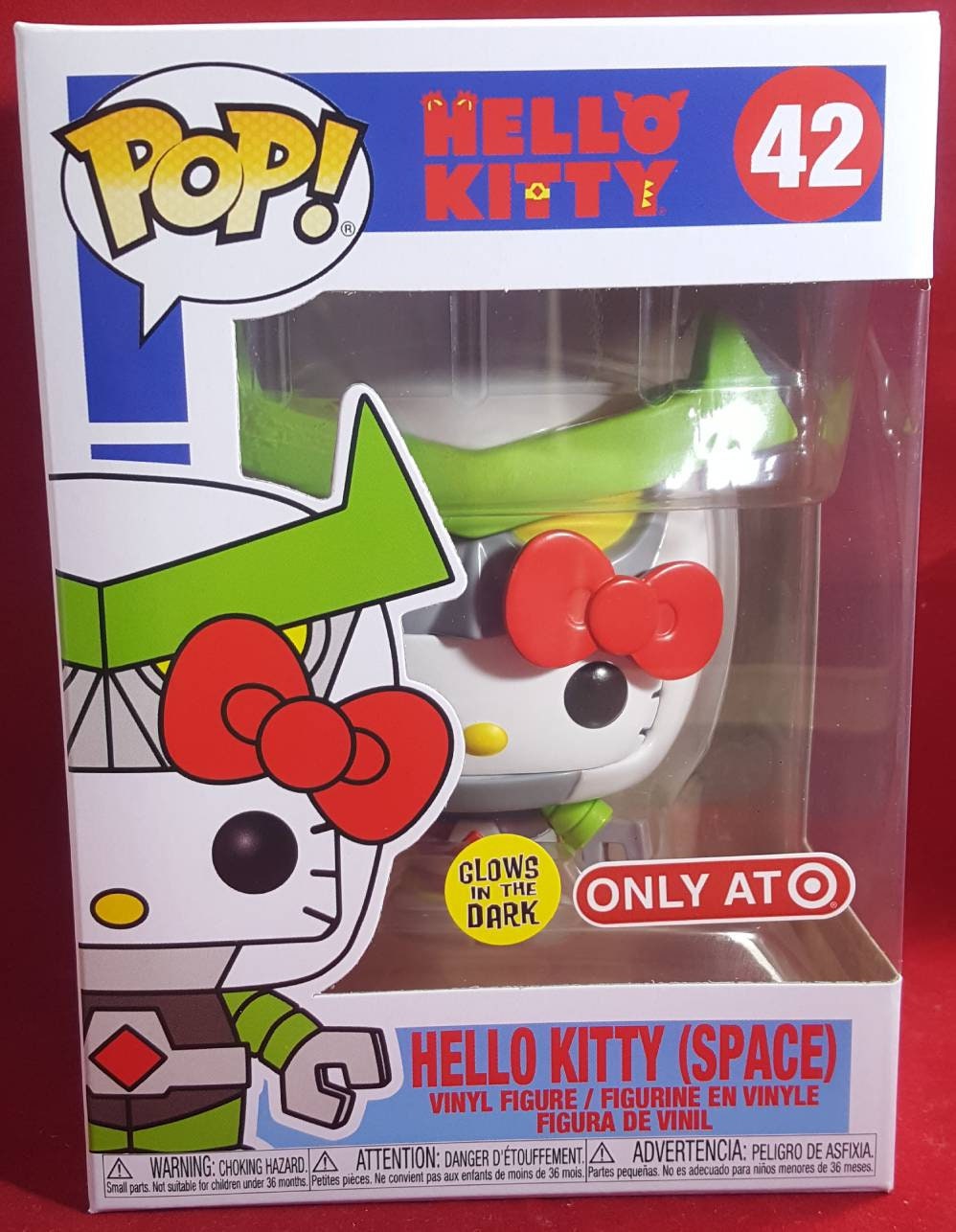 Hello Kitty Glow in the dark target exclusive 42 (nib)