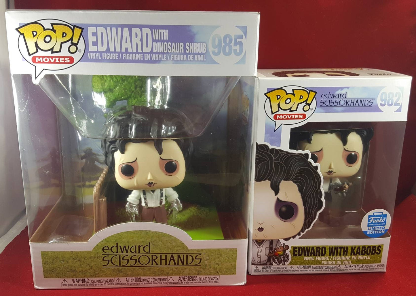 Edward scissorhands funko set nib 982 and 985