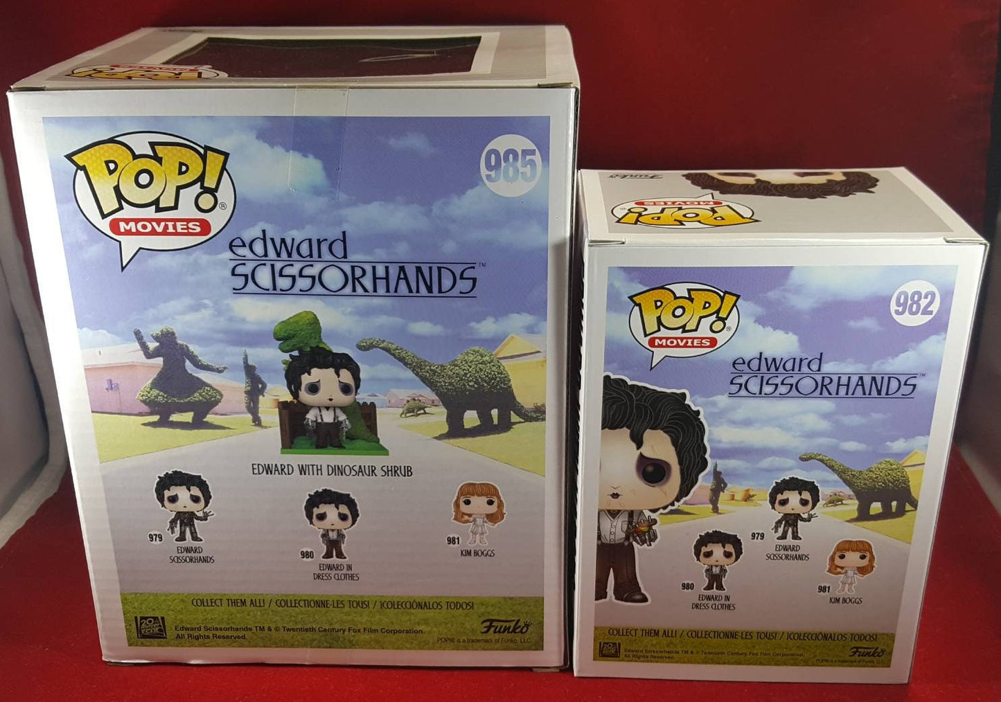 Edward scissorhands funko set nib 982 and 985