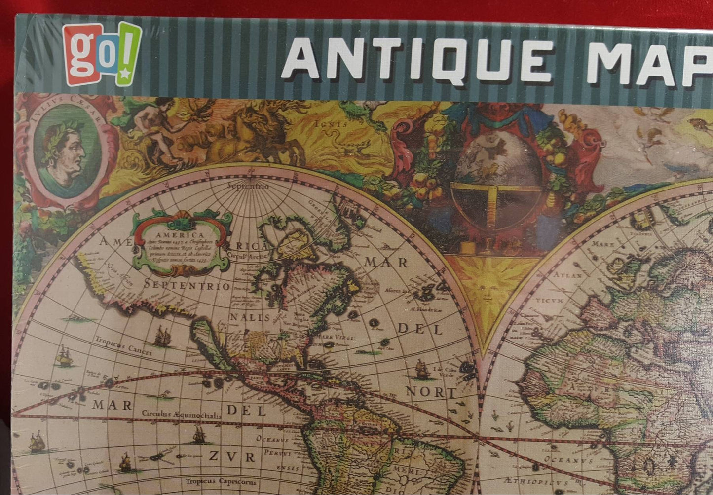 Antique map 1000 piece jigsaw puzzle (nib)