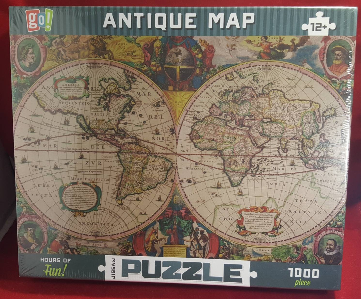 Antique map 1000 piece jigsaw puzzle (nib)