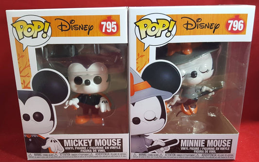 Mickey and Minnie Halloween Funko Set