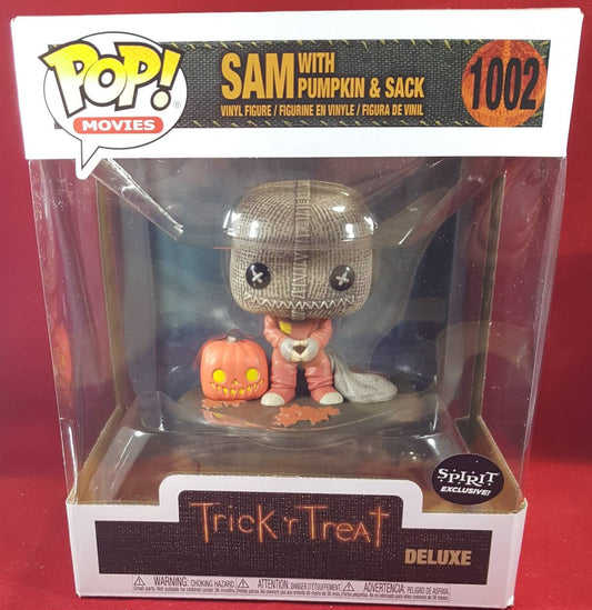 Trick 'r Treat Sam with pumpkin & Sack 6 inch funko deluxe spirit exclusive (nib)