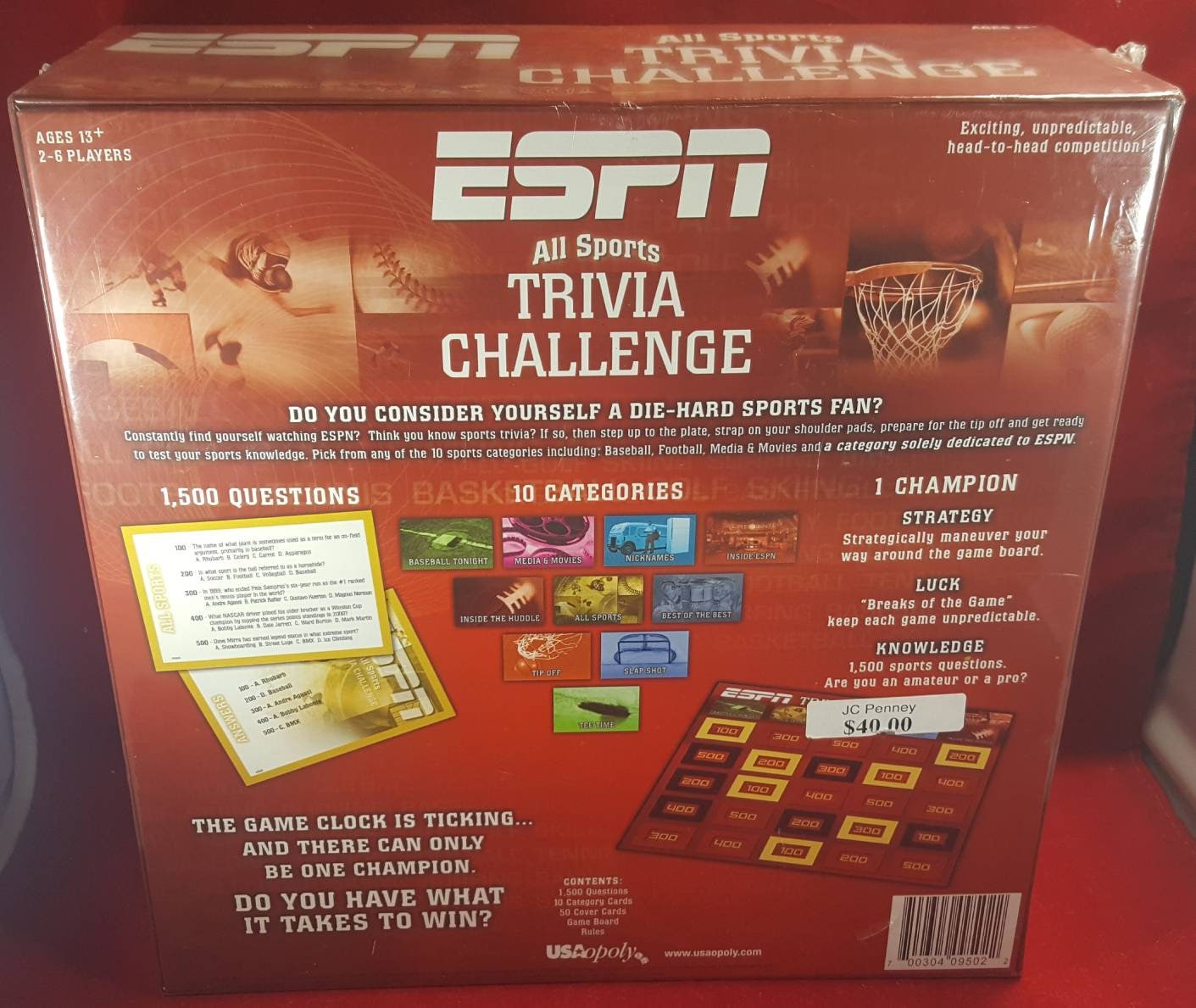 ESPN all sports trivia challenge game (nib) sealed
