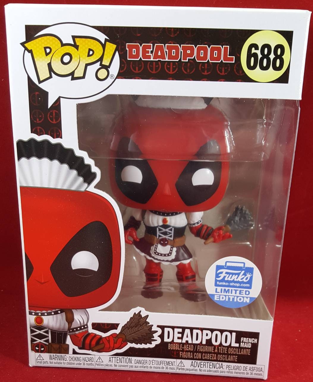 Deadpool as French maid exclusive funko 688 (nib)