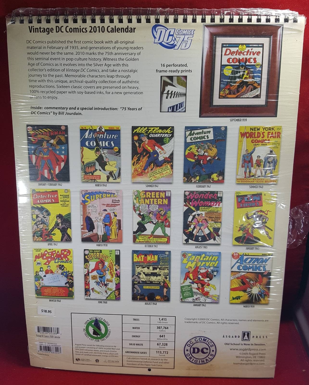 Classic covers calender from 2008 that are reproduced for framing (nib)