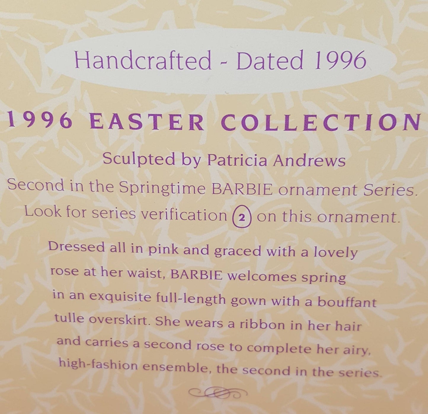 Brand new springtime Barbie collectors series hallmark keepsake 1996 (nib)