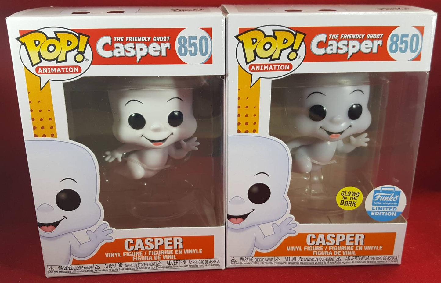 Casper funko set includes casper common and funko limited Casper (nib)