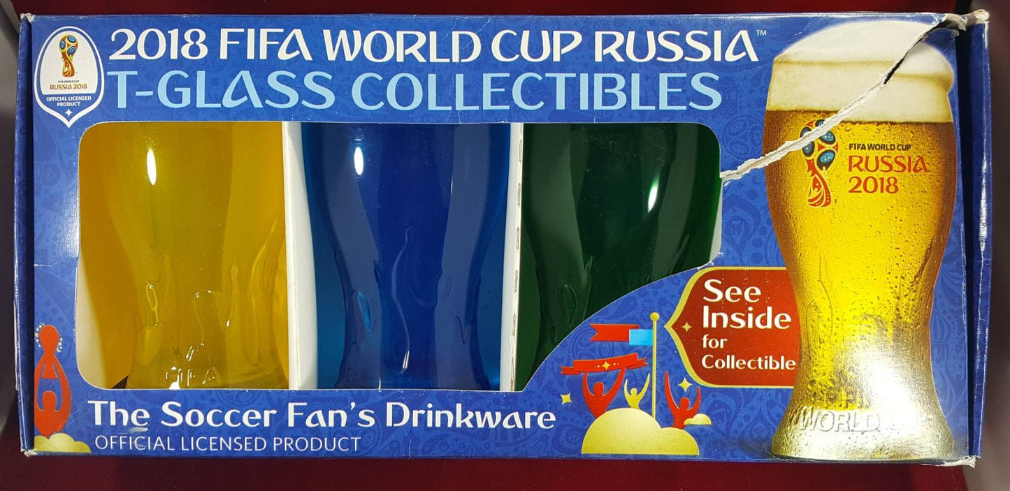 2018 fifa t-glass world cup Russia drinkware set