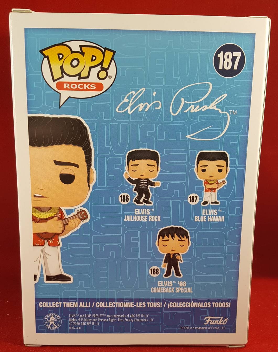 Elvis blue Hawaii funko 187 (nib)