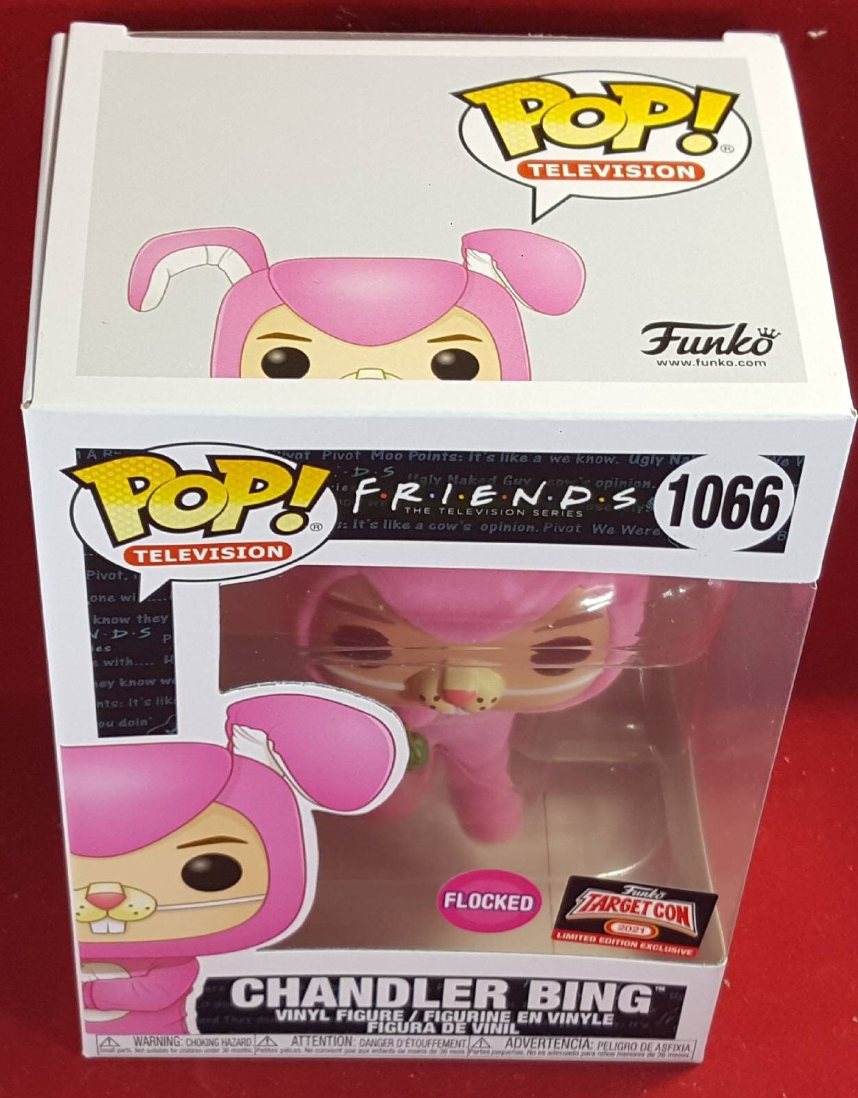 Flocked Chandler bing funko 370 (nib)