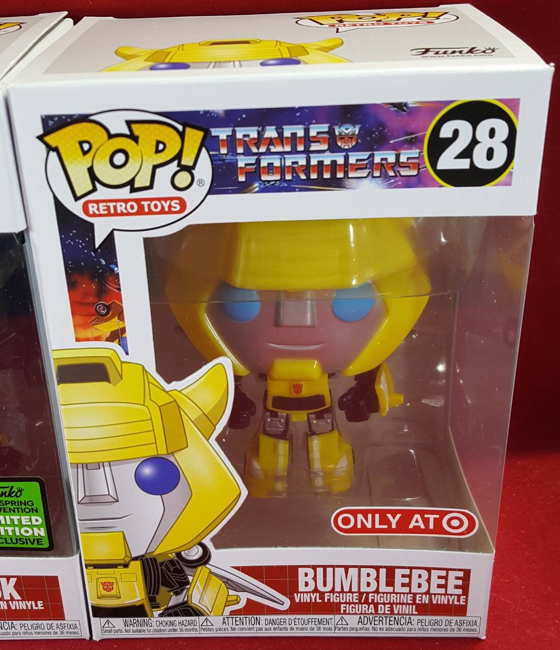 Bumblebee and grimlock funko exclusives # 69 and 28