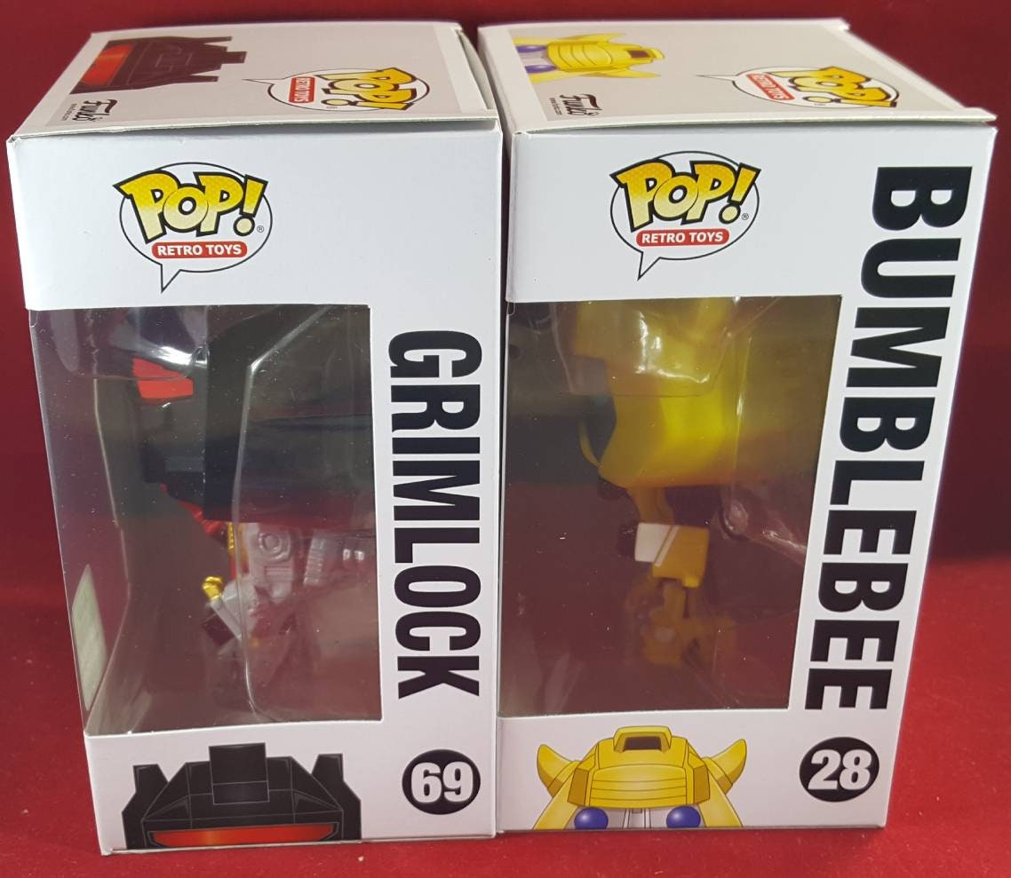 Bumblebee and grimlock funko exclusives # 69 and 28