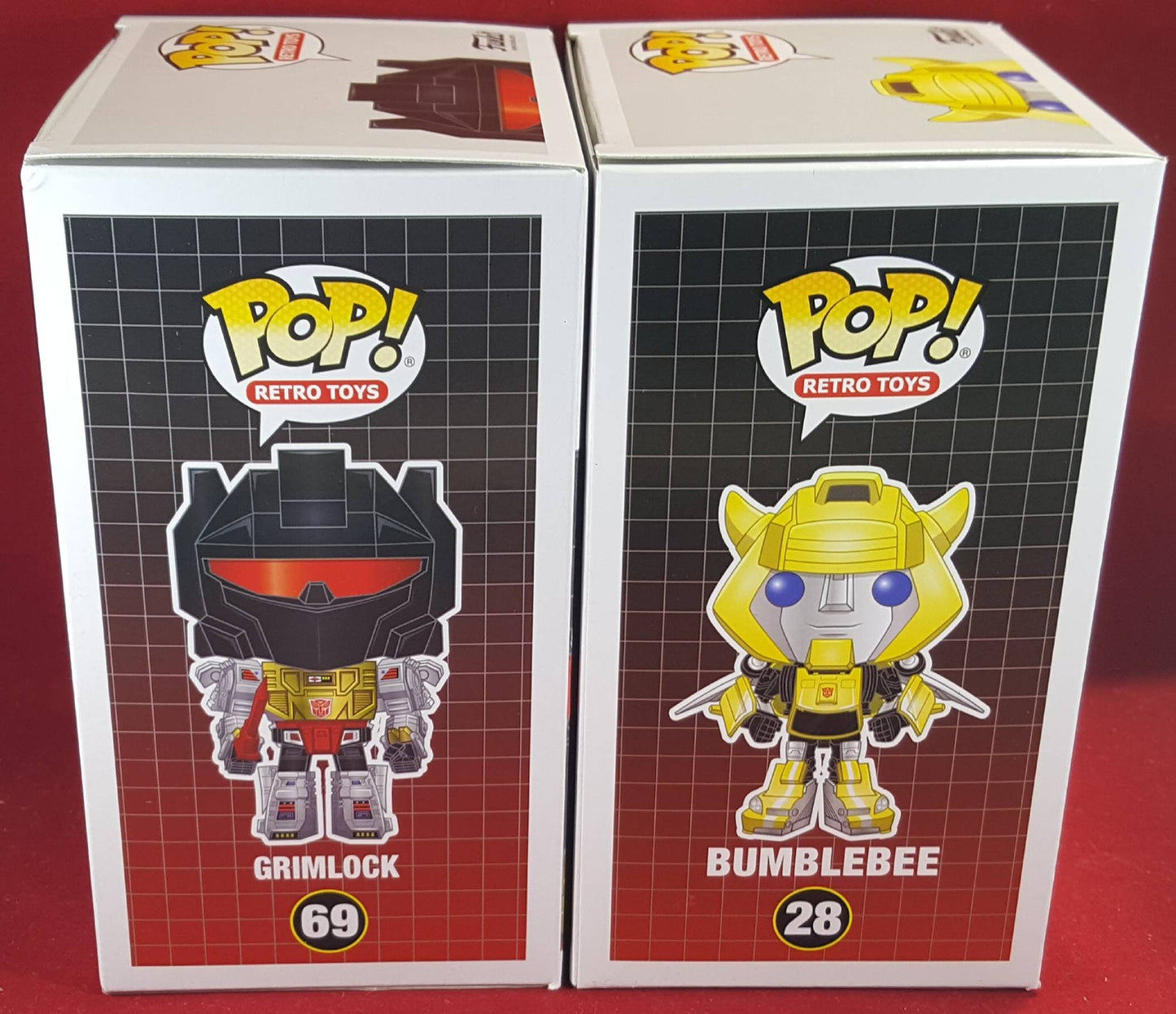 Bumblebee and grimlock funko exclusives # 69 and 28