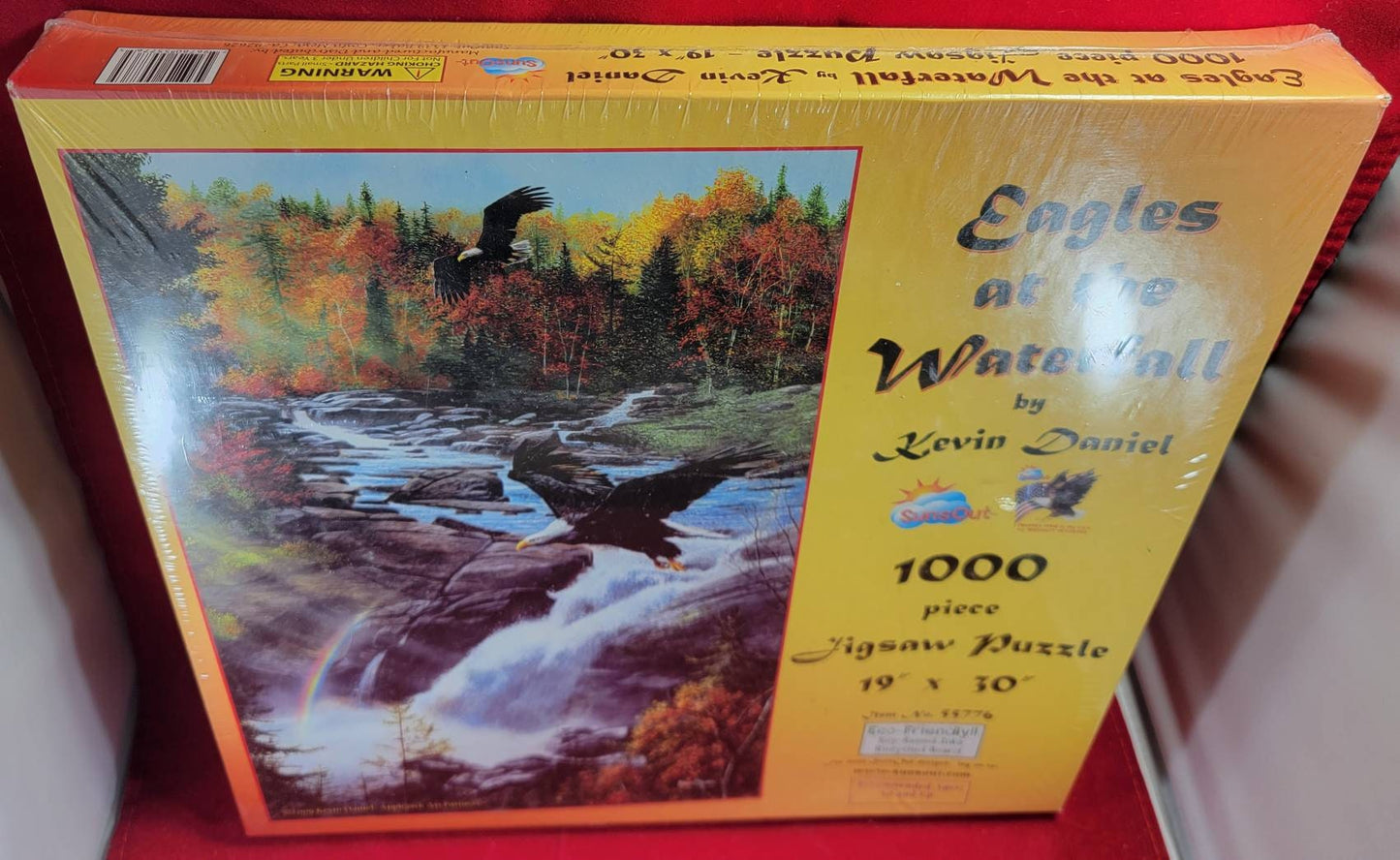 Eagles at the waterfall 1000 piece jigsaw puzzle (nib)