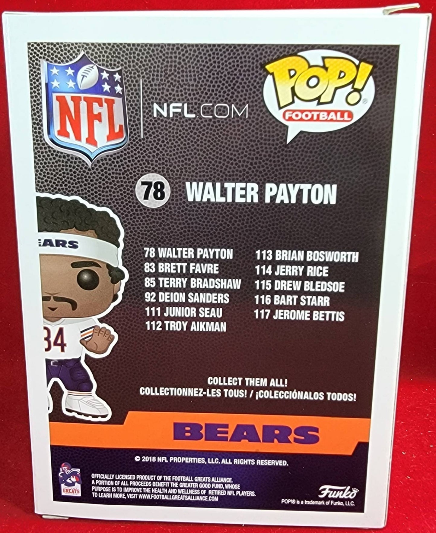 Chicago bears Walter Payton funko # 78 (nib)