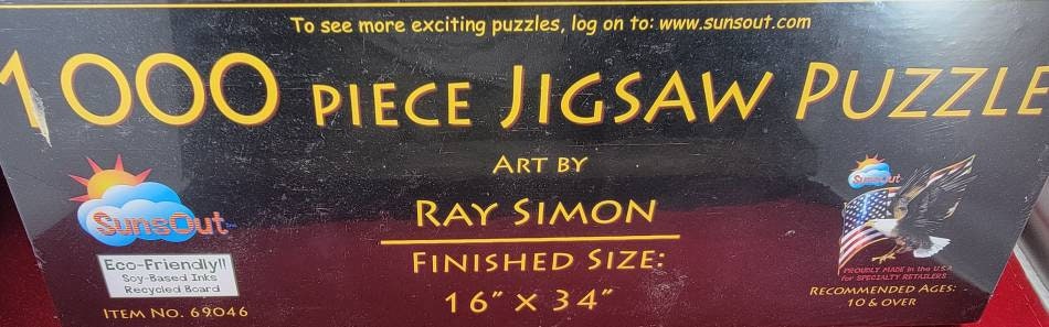 War eagle 1000 piece jigsaw puzzle (nib)