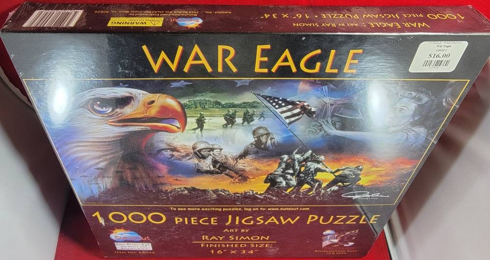 War eagle 1000 piece jigsaw puzzle (nib)