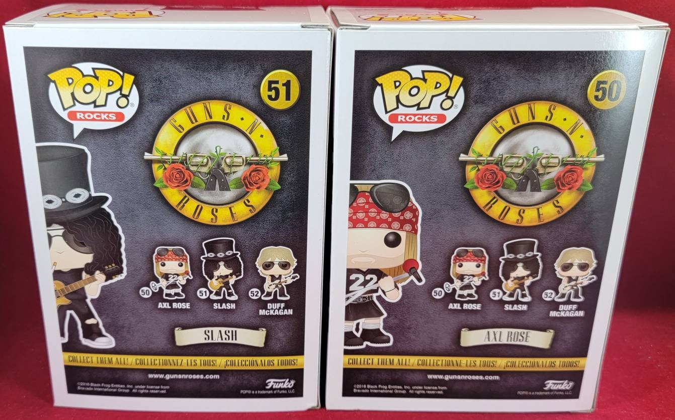 guns and roses funko set (nib)