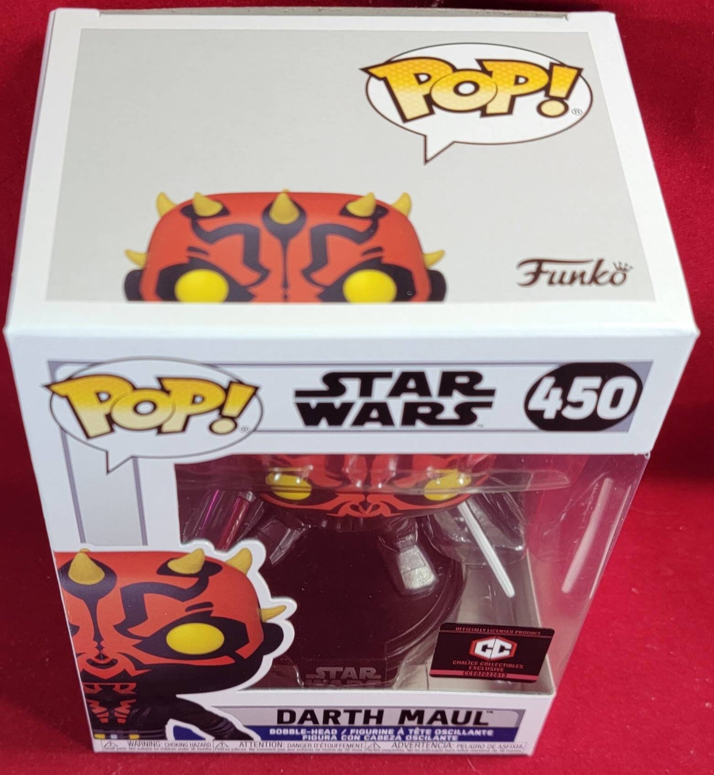 Star Wars Darth maul chalice collectibles exclusive Funko # 450 (nib)