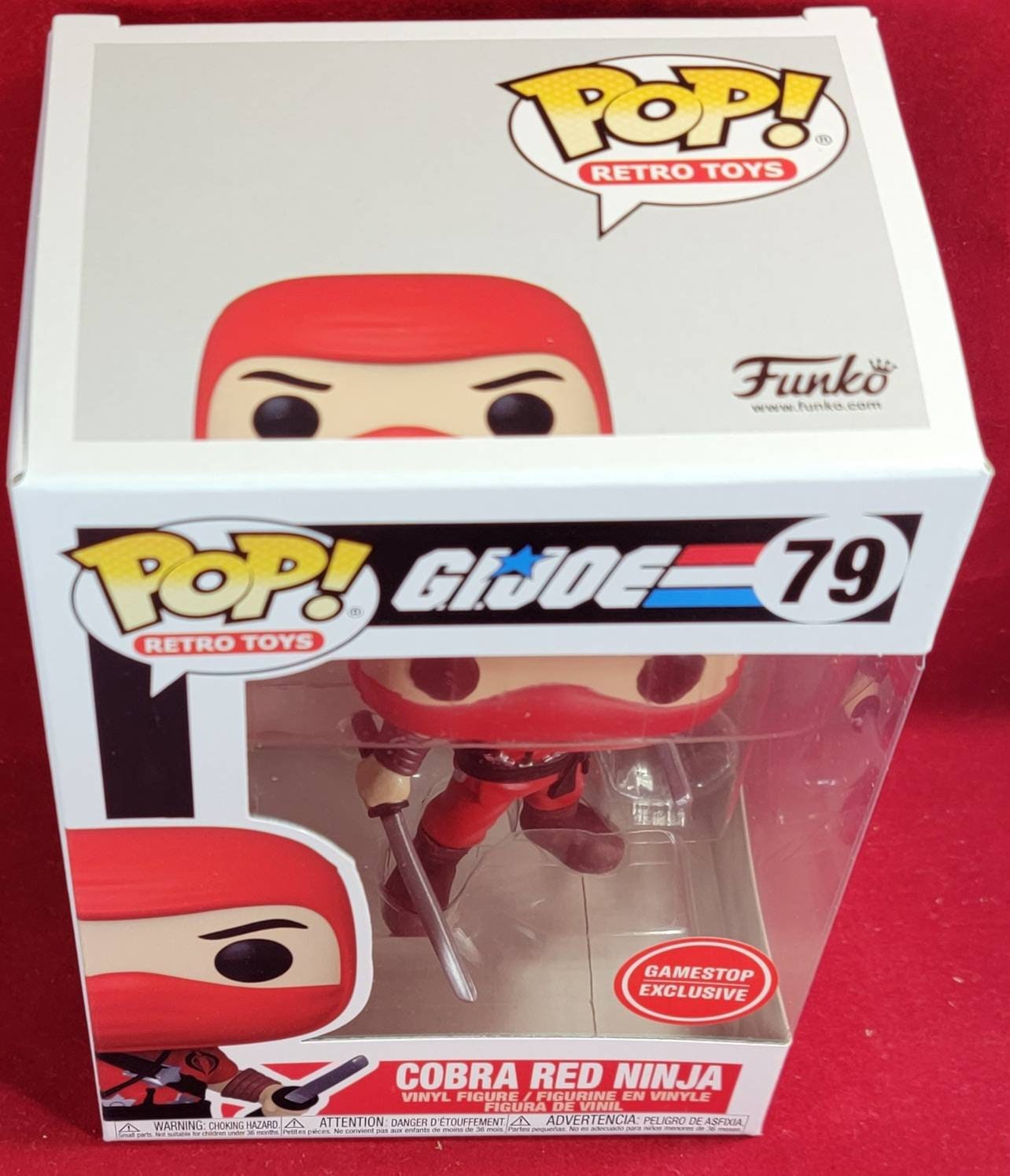 Cobra red ninja gamestop exclusive funko # 79 (nib)