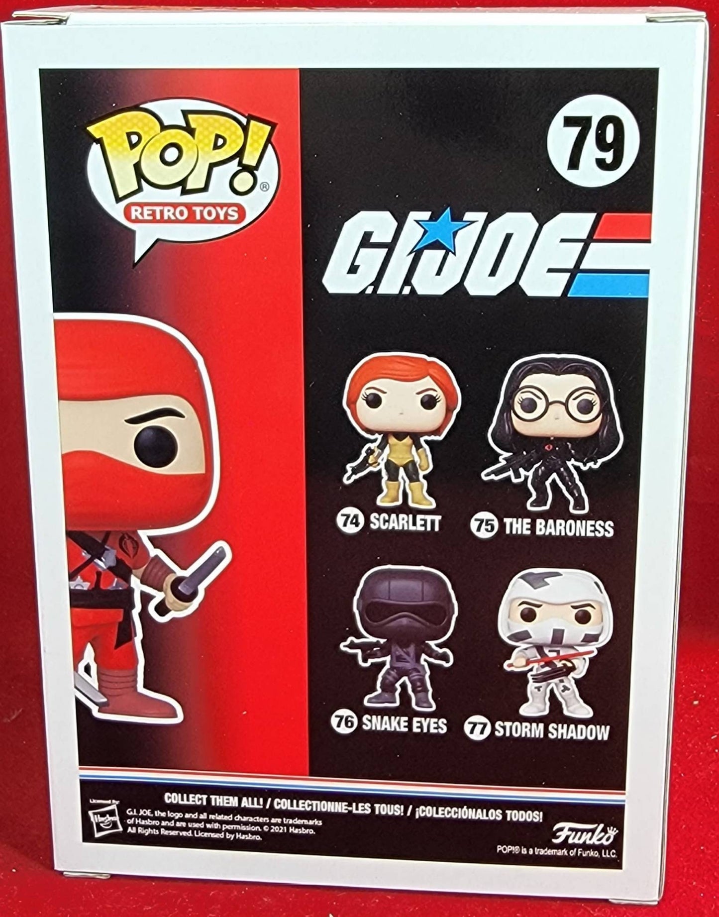 Cobra red ninja gamestop exclusive funko # 79 (nib)