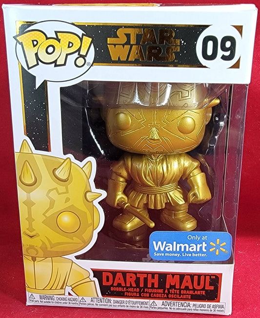 Star Wars Darth maul  Wal-Mart exclusive Funko # 09 (nib)