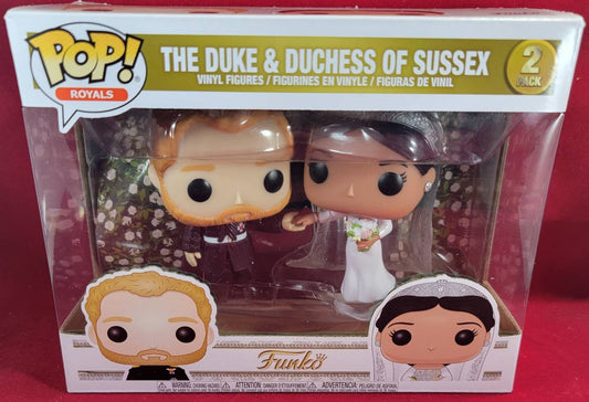 The duke & duchess of Sussex funko set (nib)