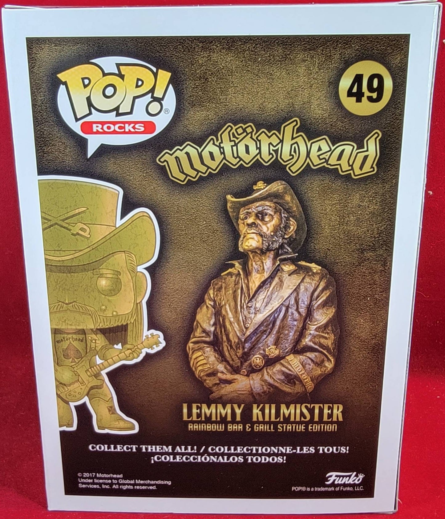 Hot topic exclusive lemmy kilmister funko # 49 (nib)