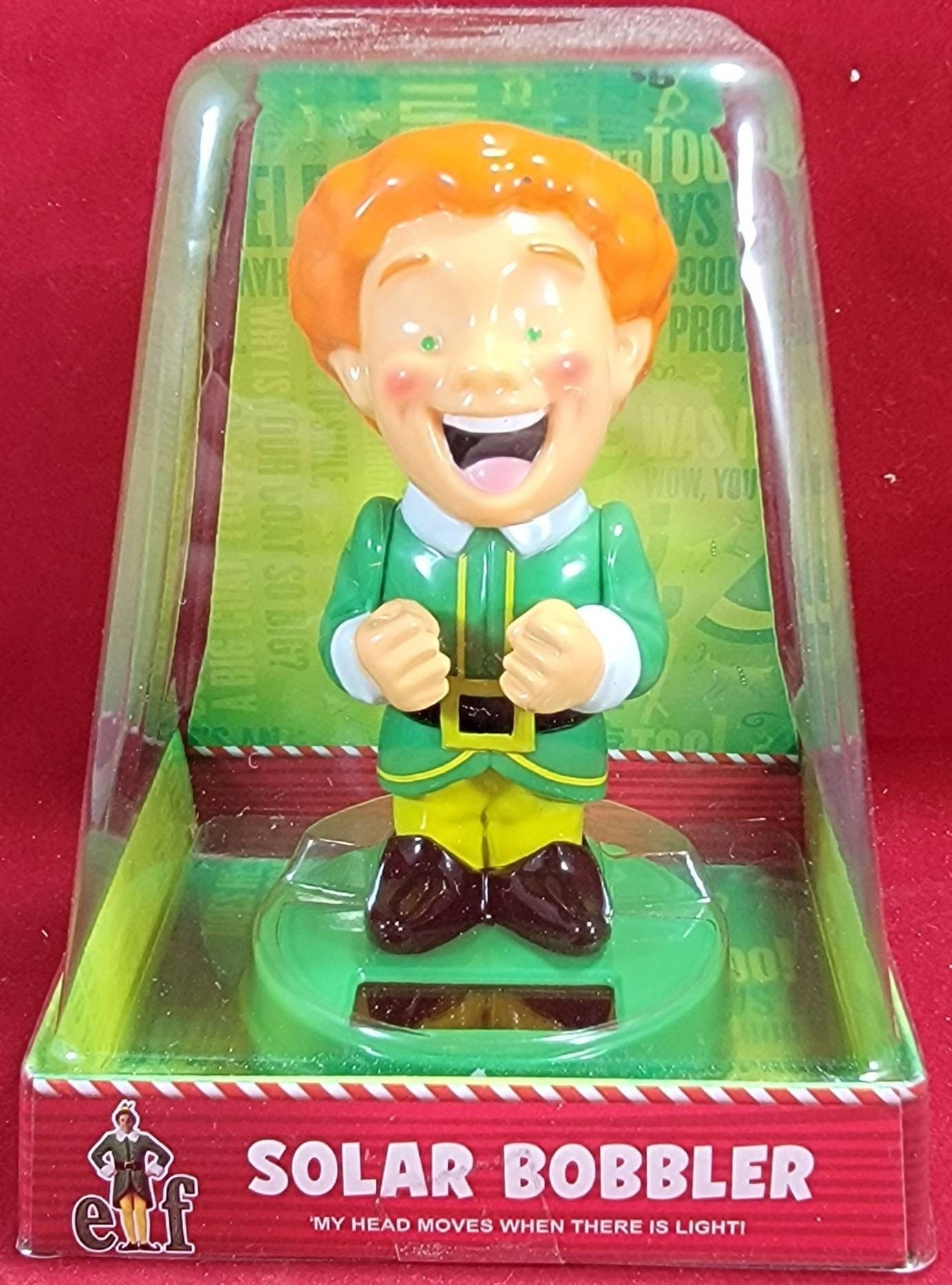 Elf christmas solar bobbler from 2020 (nib)