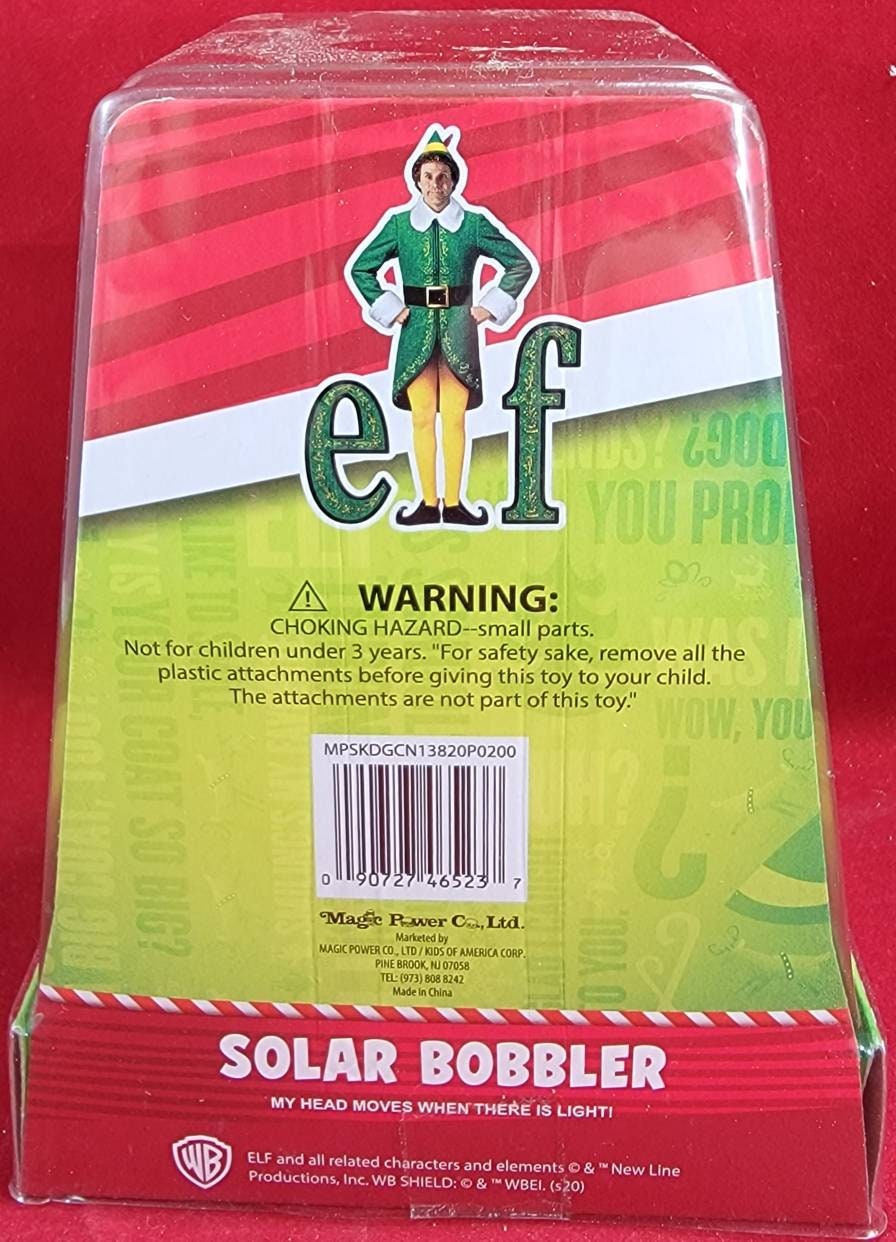 Elf christmas solar bobbler from 2020 (nib)