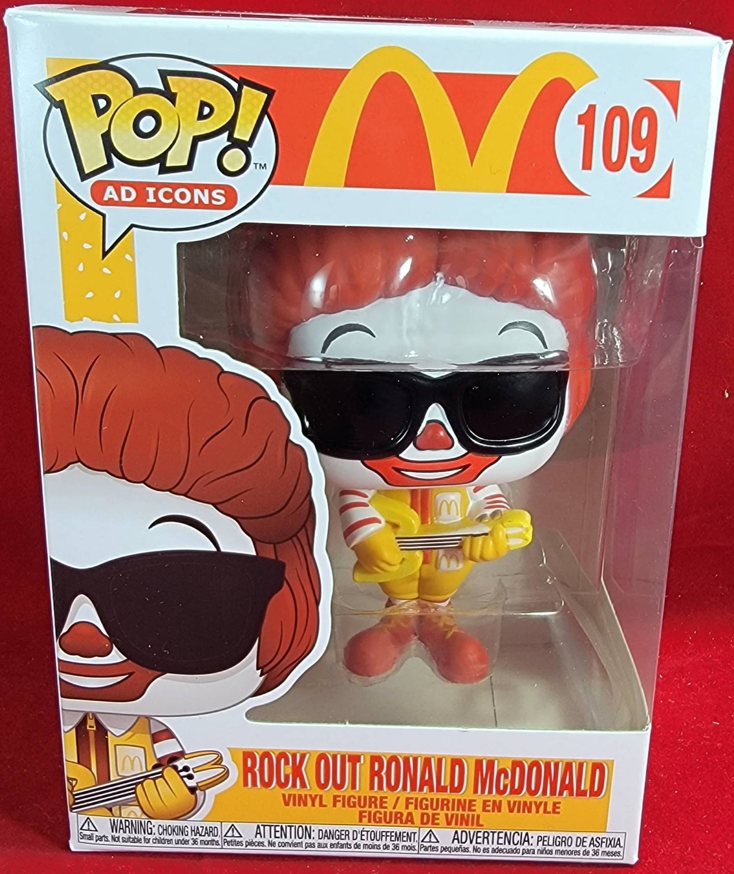Rock out Ronald Mcdonald funko # 109 (nib)