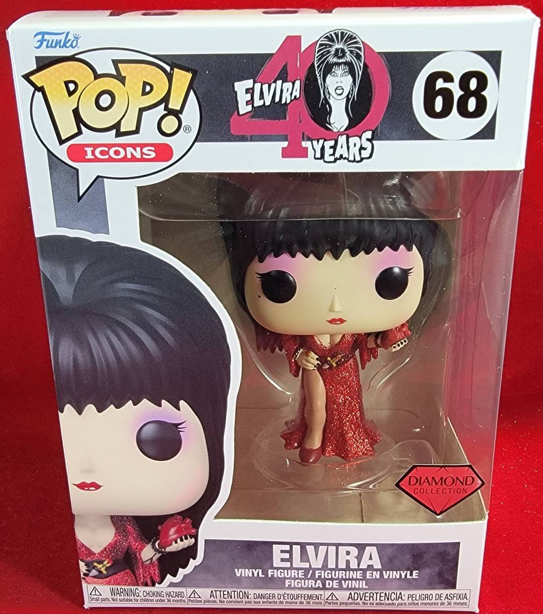 Elvira diamond exclusive funko # 68 (nib)
