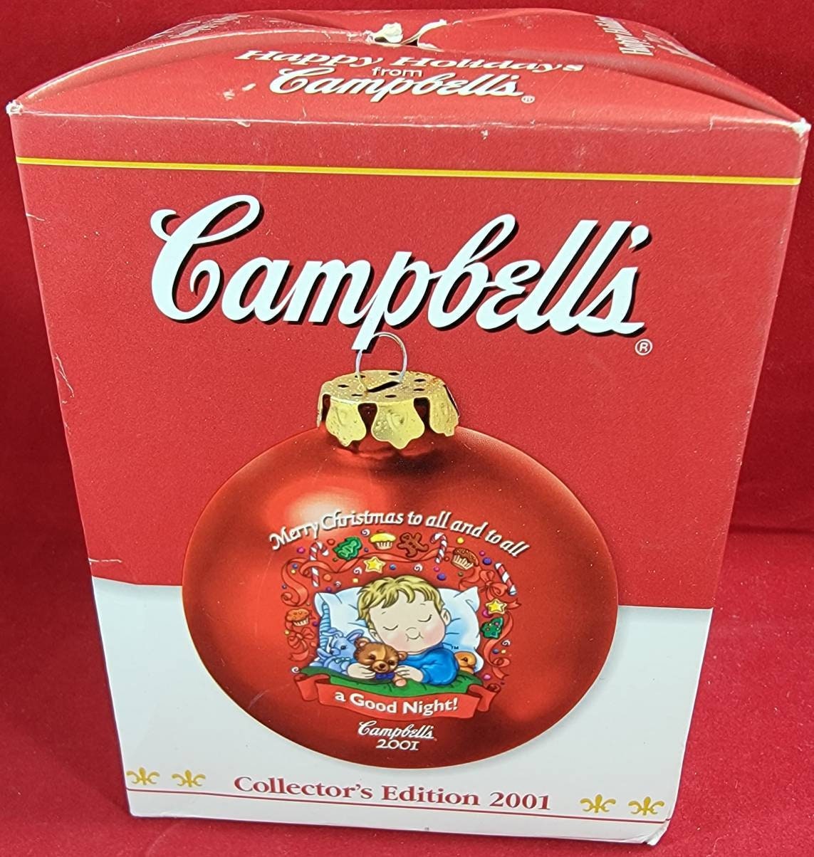 Campbell's 2001 a good night collectors edition Ornament