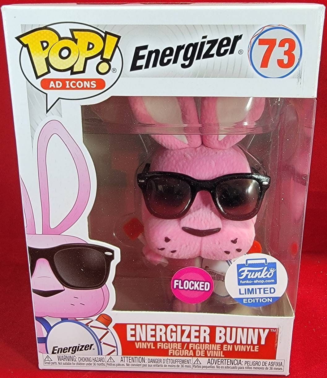 Energizer bunny flocked funko exclusive # 73 (nib)