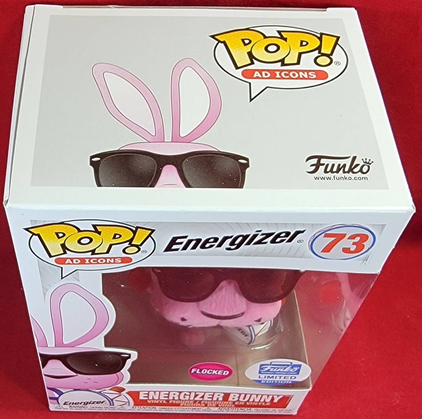 Energizer bunny flocked funko exclusive # 73 (nib)