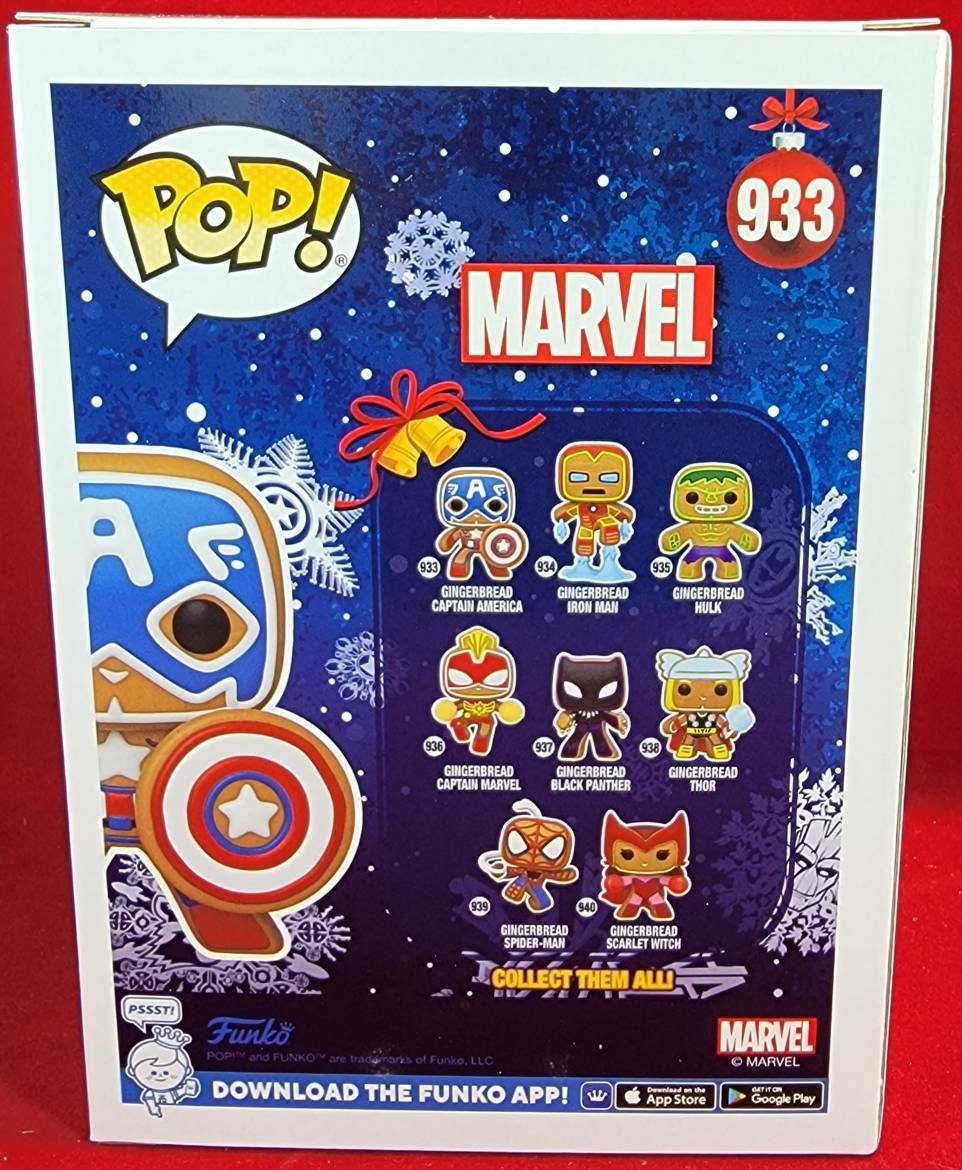 Gingerbread captain America funko # 933 (nib)