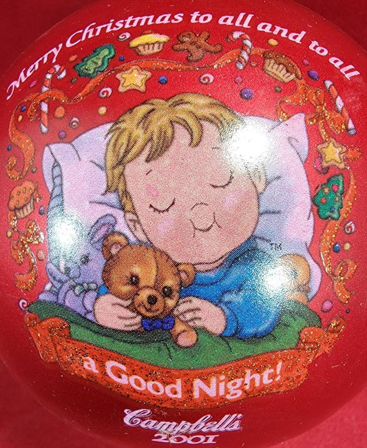 Campbell's 2001 a good night collectors edition Ornament