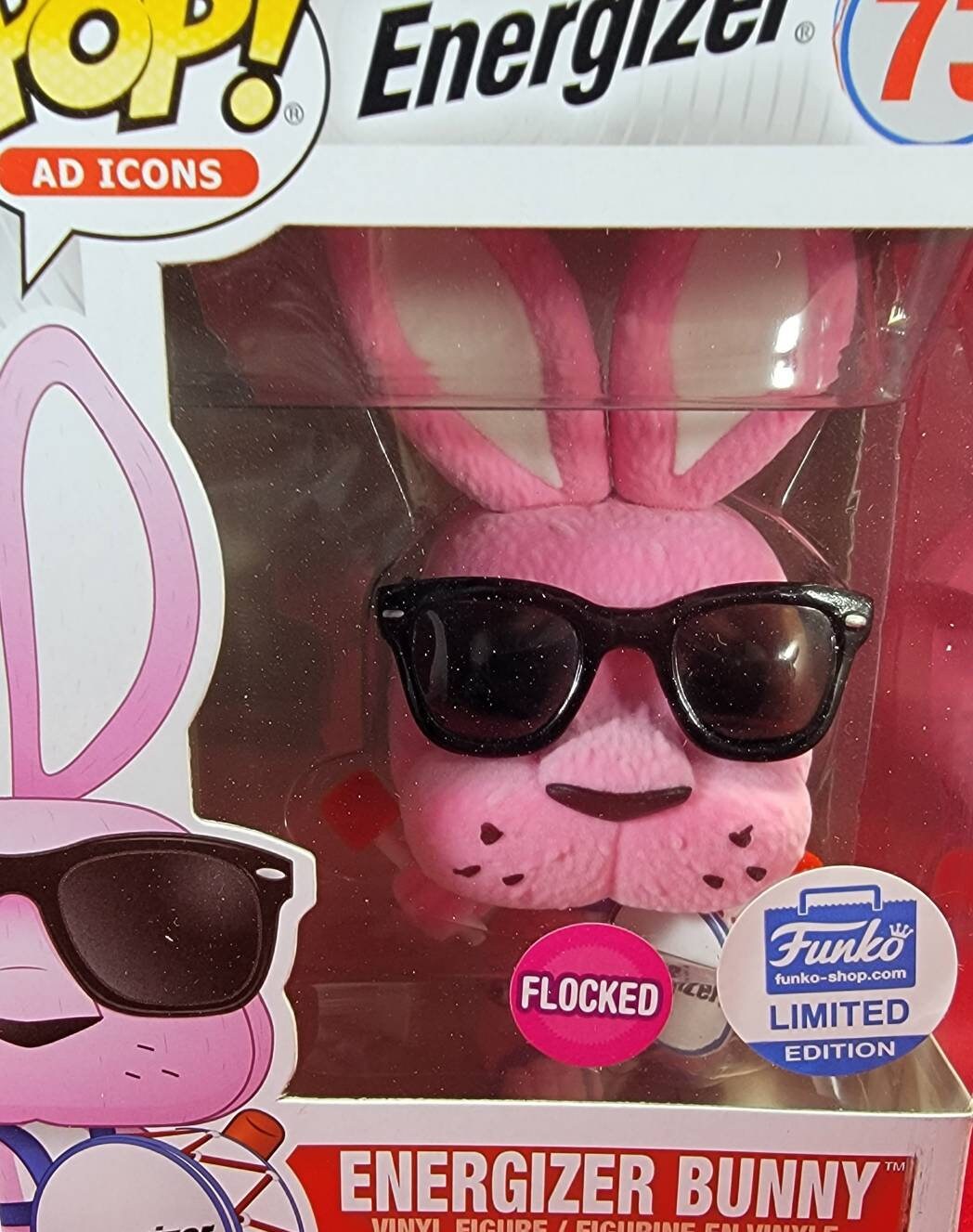 Energizer bunny flocked funko exclusive # 73 (nib)