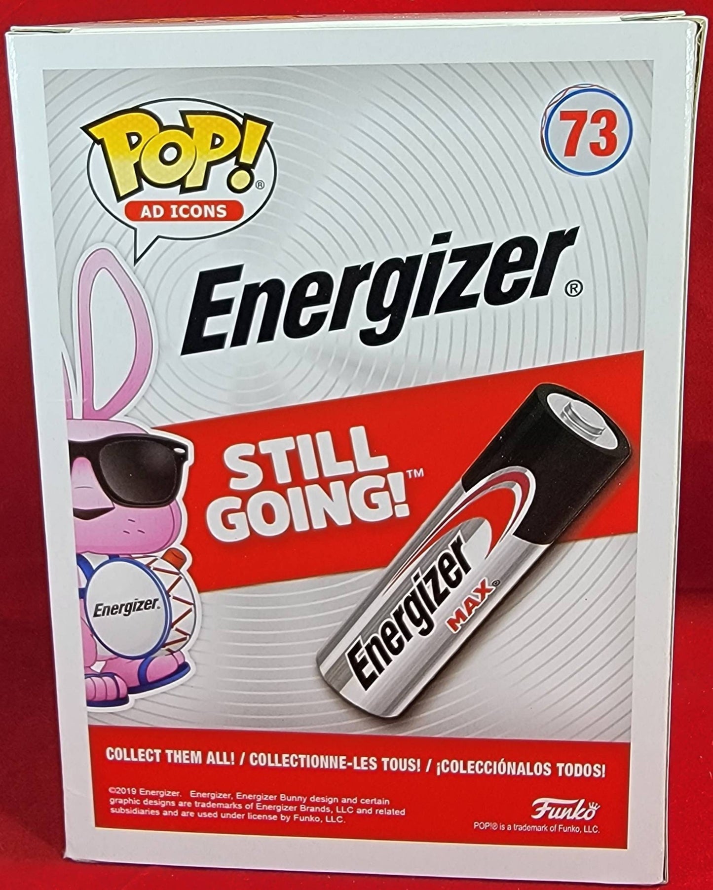 Energizer bunny flocked funko exclusive # 73 (nib)