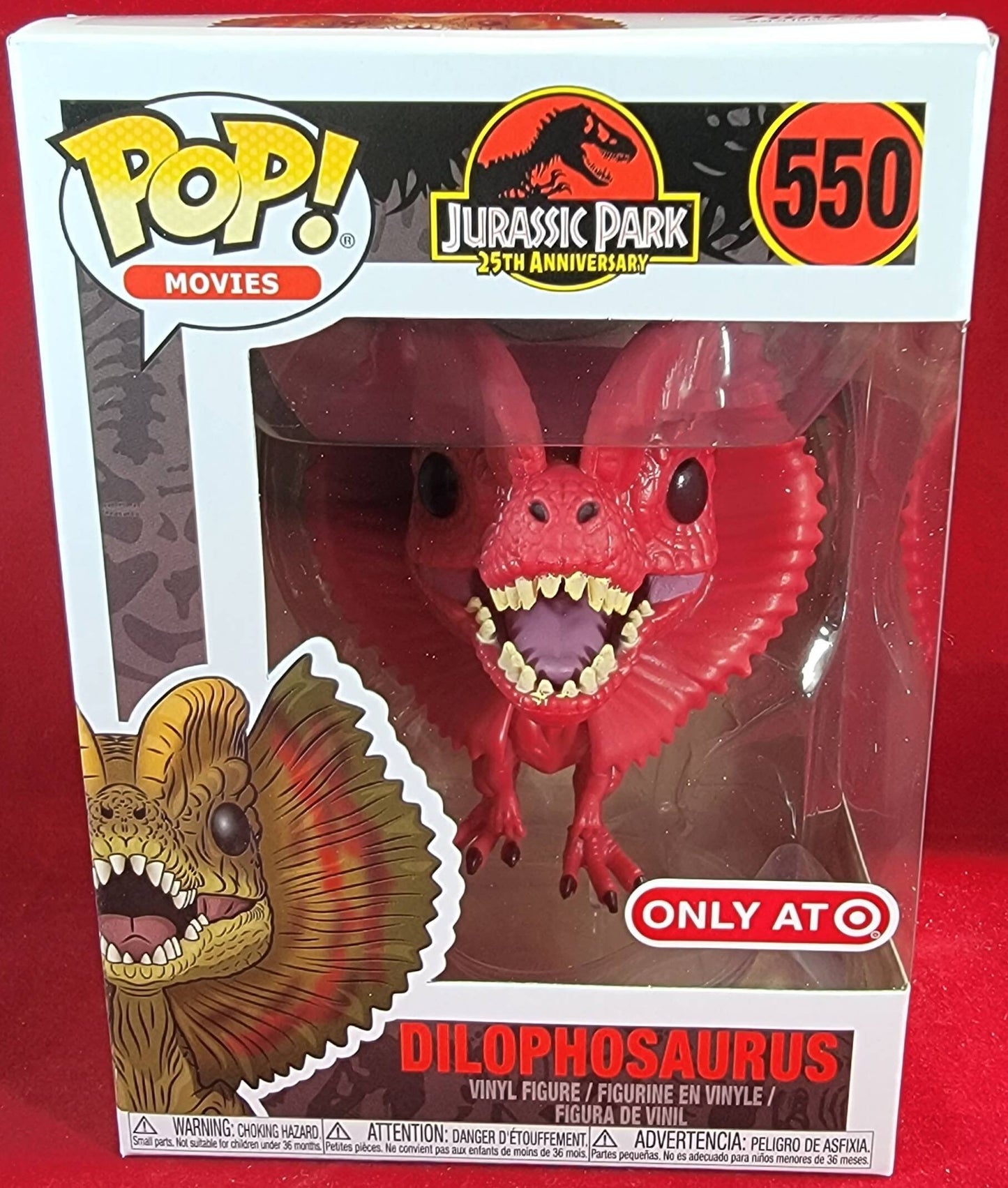 Dilophosaurus target exclusive funko # 550 (nib)