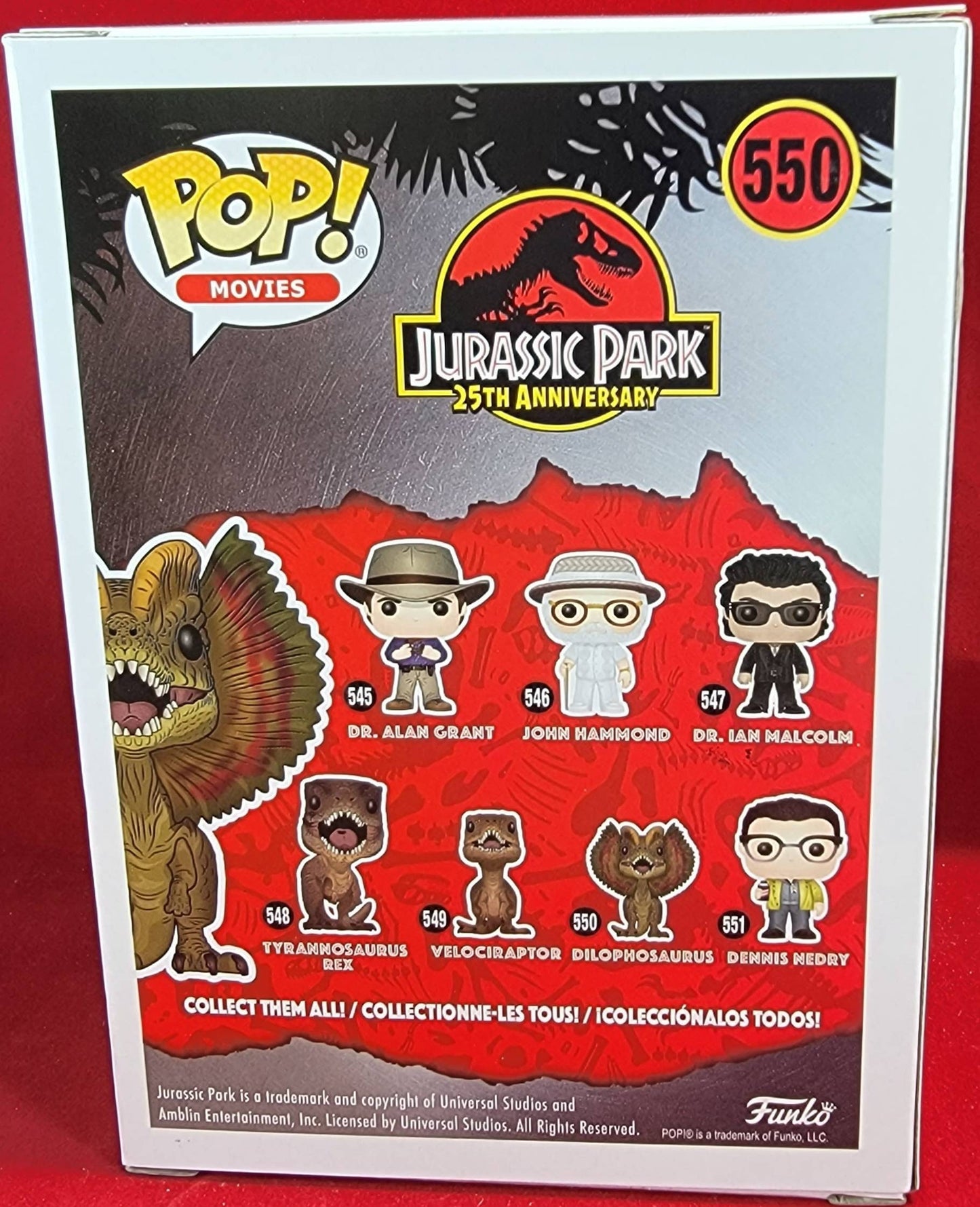 Dilophosaurus target exclusive funko # 550 (nib)