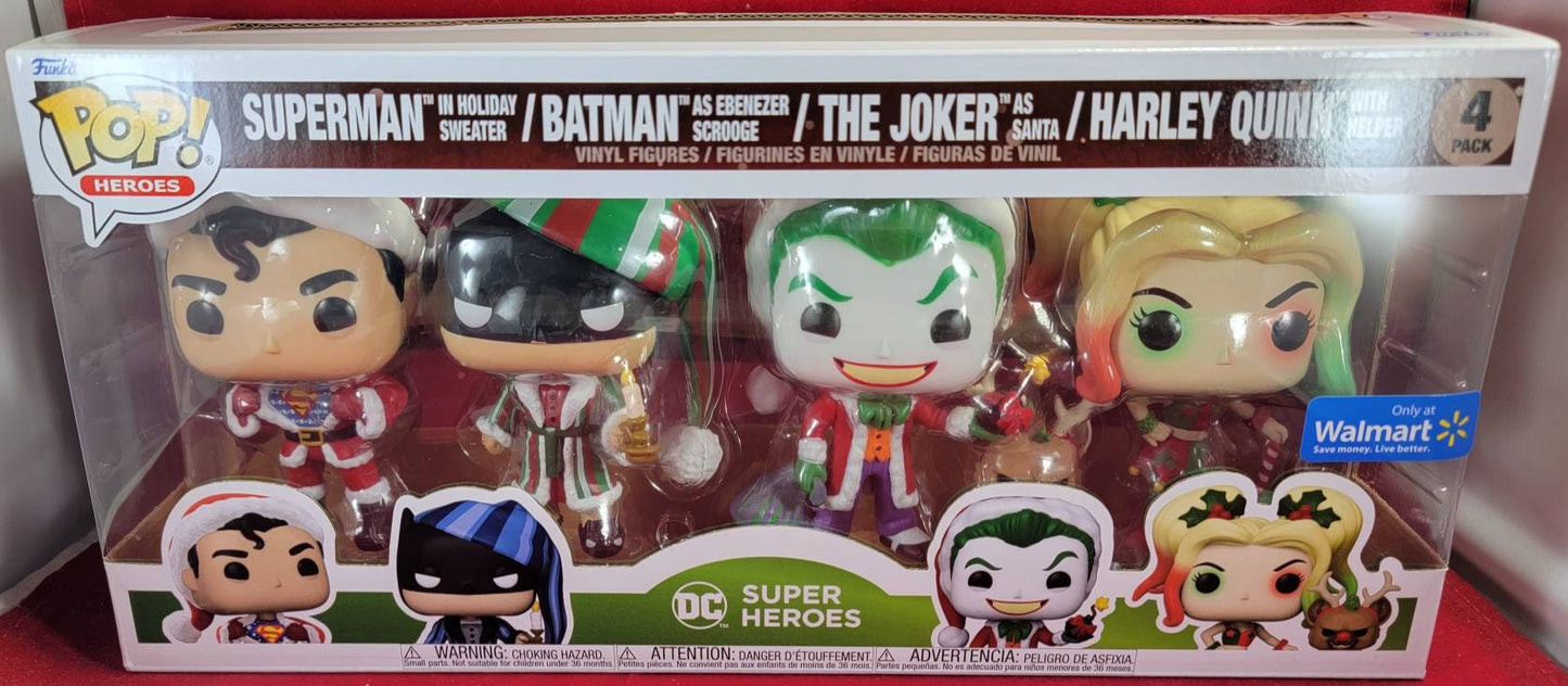 Dc super heroes walmart exclusive 4 pack (nib)