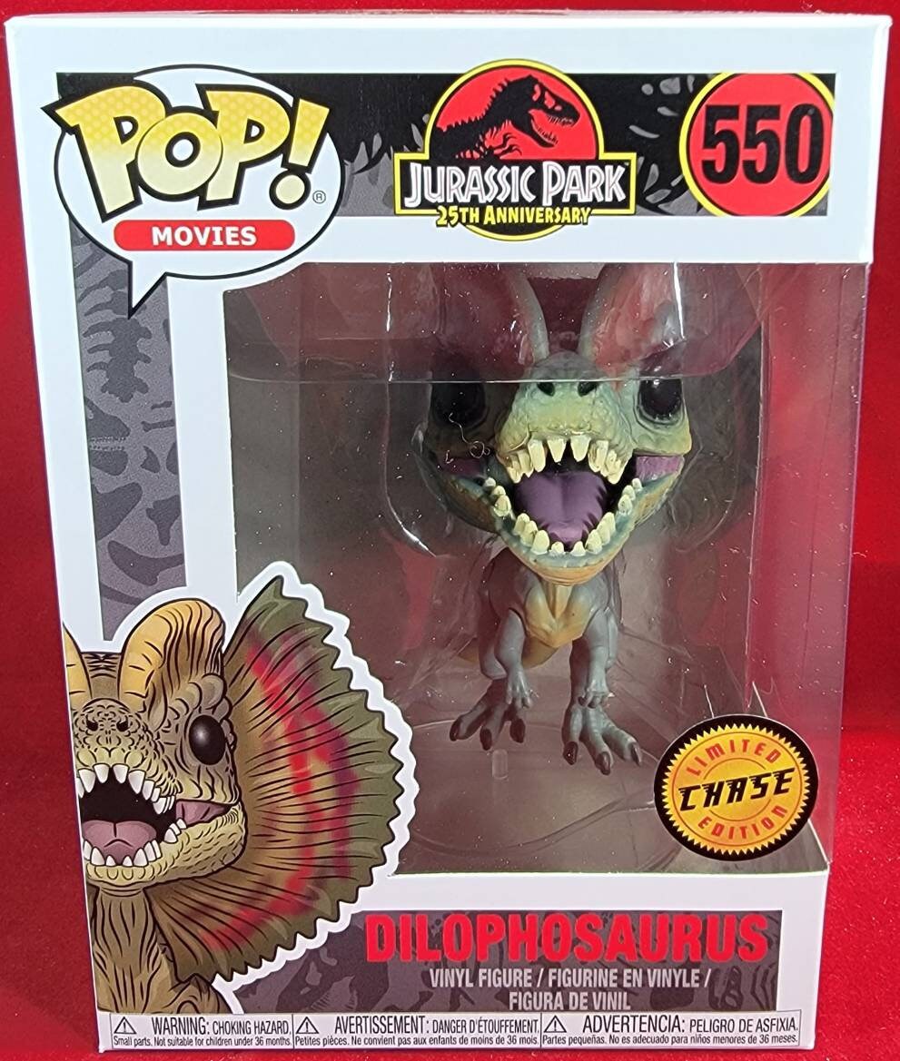 Dilophosauras chase funko # 550 (nib)